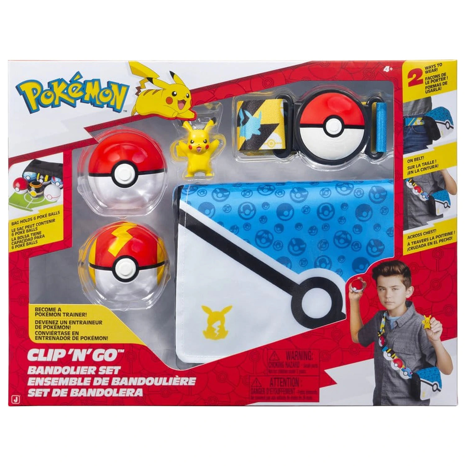Pokémon Clip 'n' Go Súprava popruhov na rameno Pikachu produktová fotografia