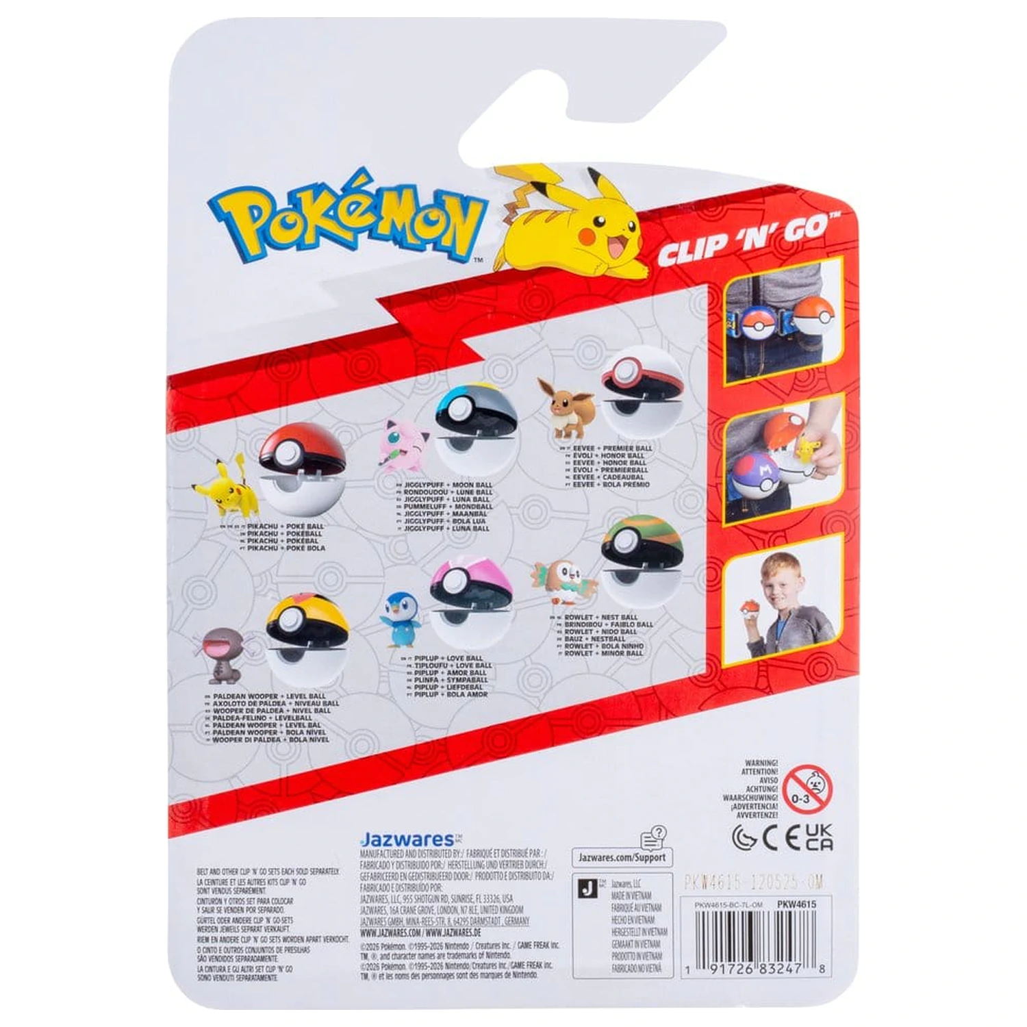 Pokémon Clip 'N' Go Eevee & Premier Ball produktová fotografia