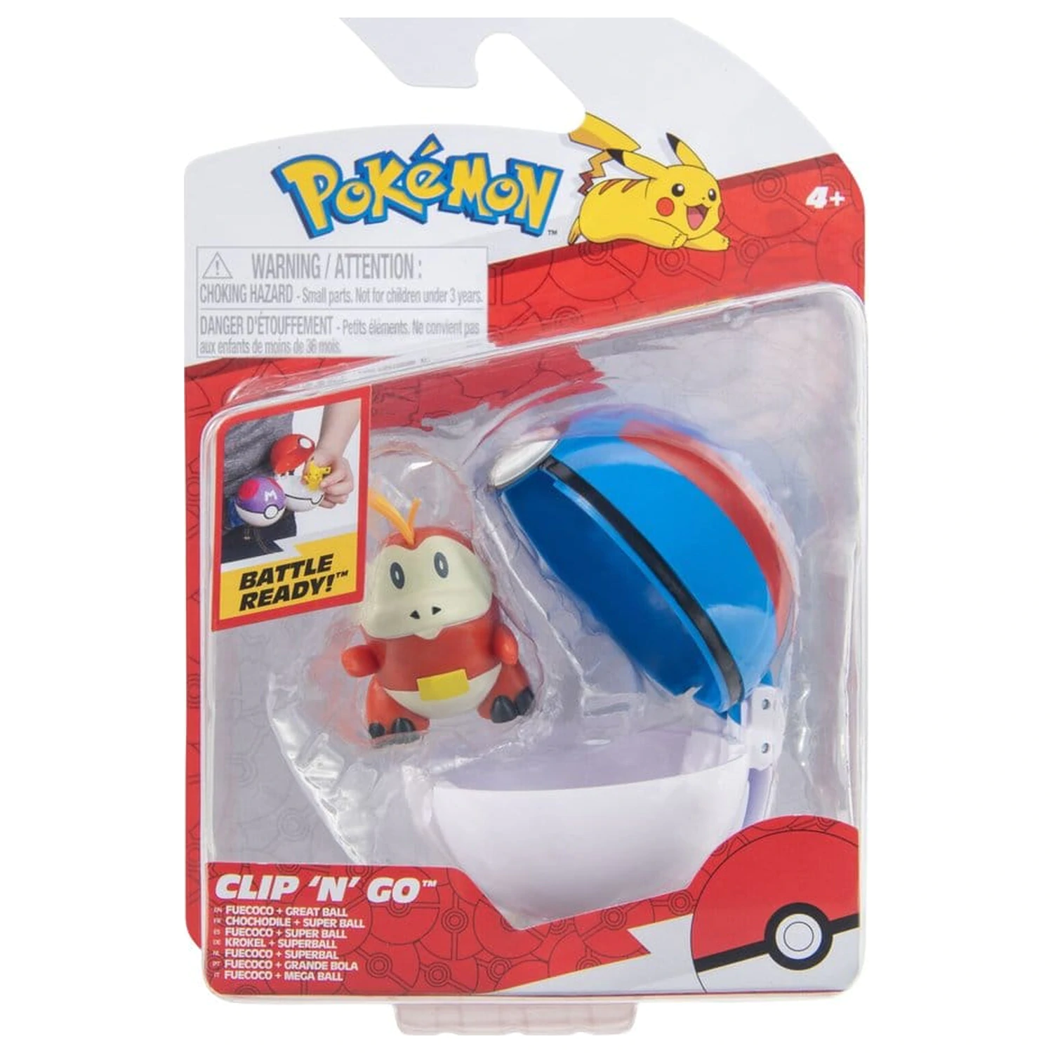 Pokémon Clip 'n' Go Fuecoco & Great Ball produktová fotografia
