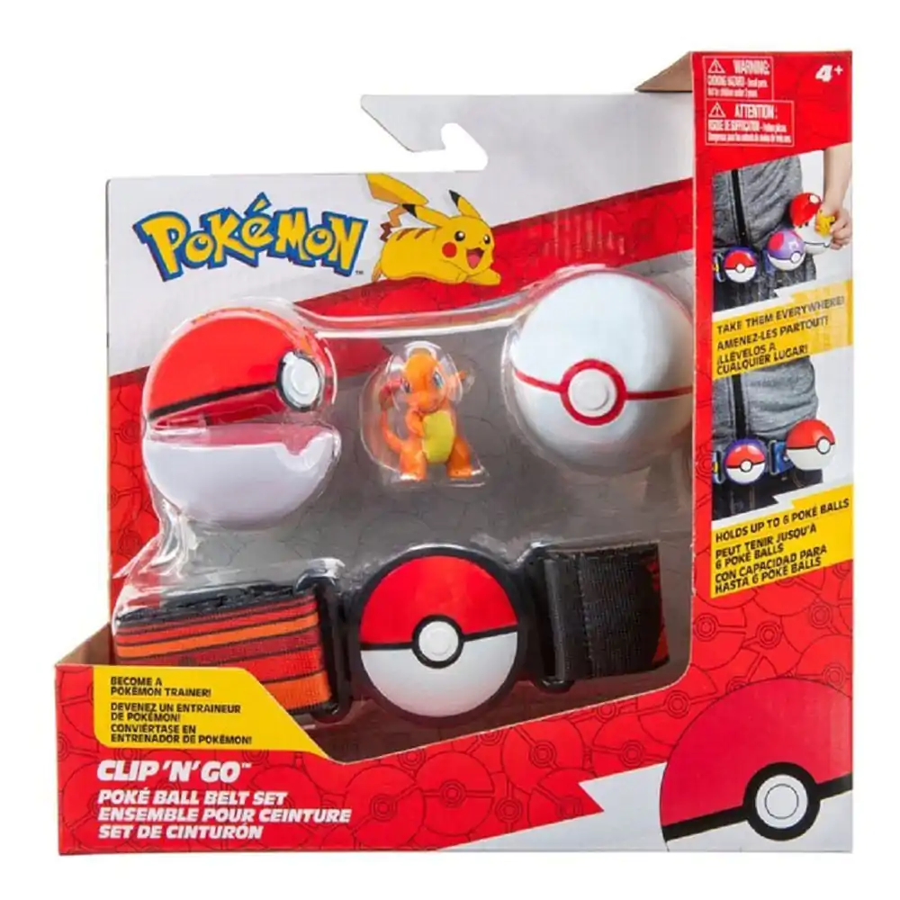 Pokémon Clip'n'Go Poké Ball opasková súprava Poké Ball, Luxury Ball & Charmander produktová fotografia