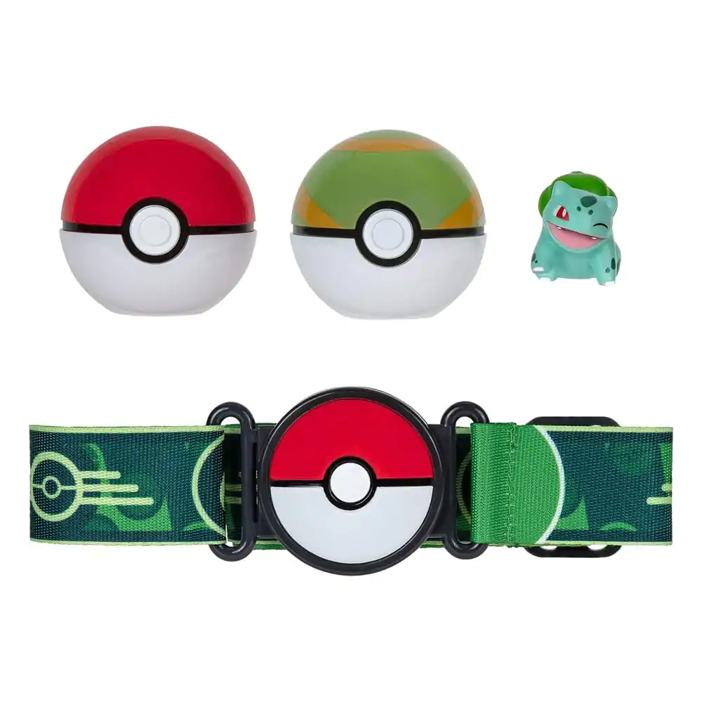 Pokémon Clip'n'Go Poké Ball opasková súprava Poké Ball, Nest Ball & Bulbasaur produktová fotografia