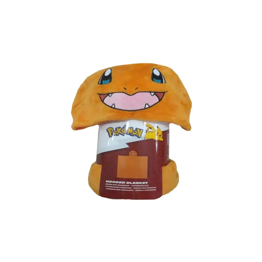 Pokémon Coral Mikina deka s kapucňou Charmander 120 x 150 cm produktová fotografia