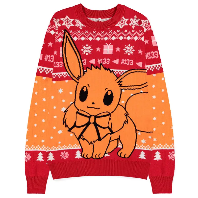 Pokemon Eevee Vianočná mikina s kapucňou produktová fotografia