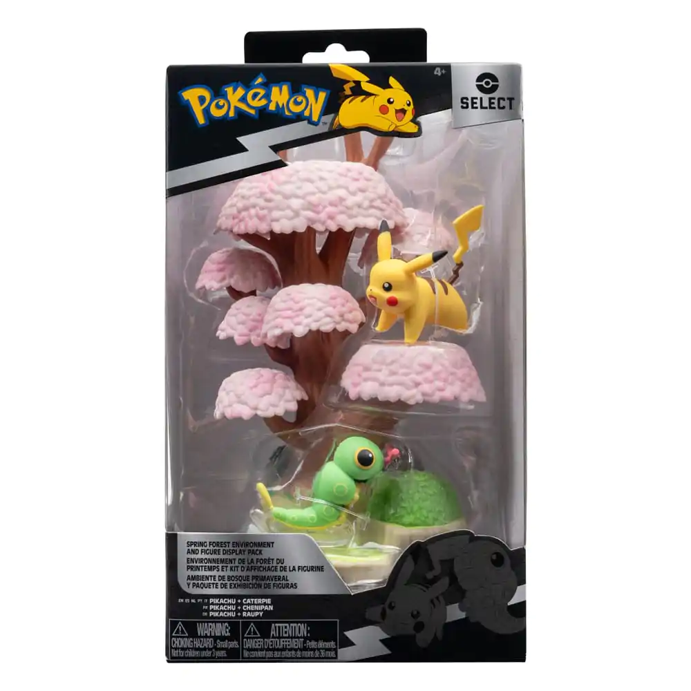 Pokémon Environment Set Jarný les & Caterpie & Pikachu produktová fotografia
