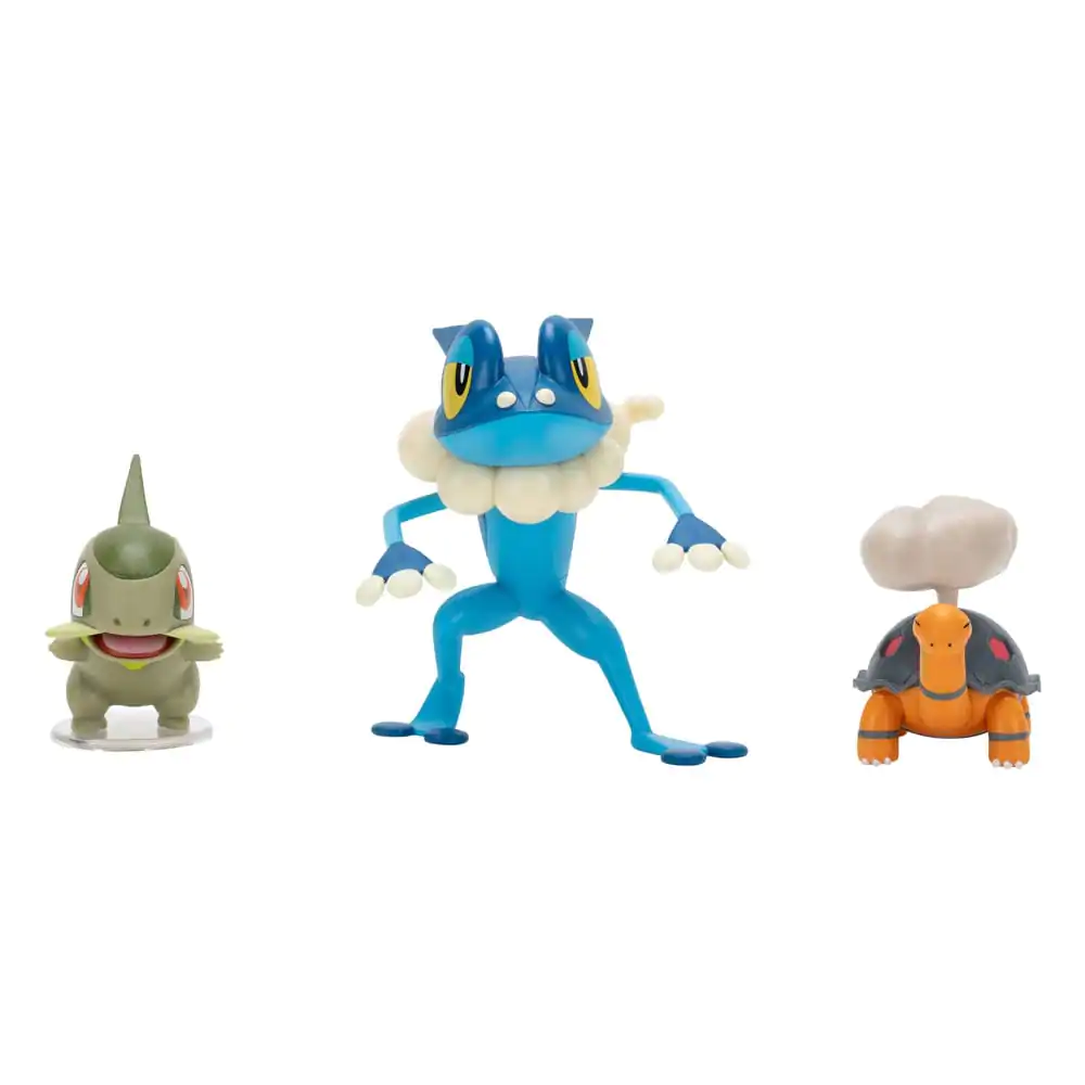 Pokémon First Partner Battle figúrka Set figúrok 3-Pack Torkoal, Axew & Frogadier produktová fotografia