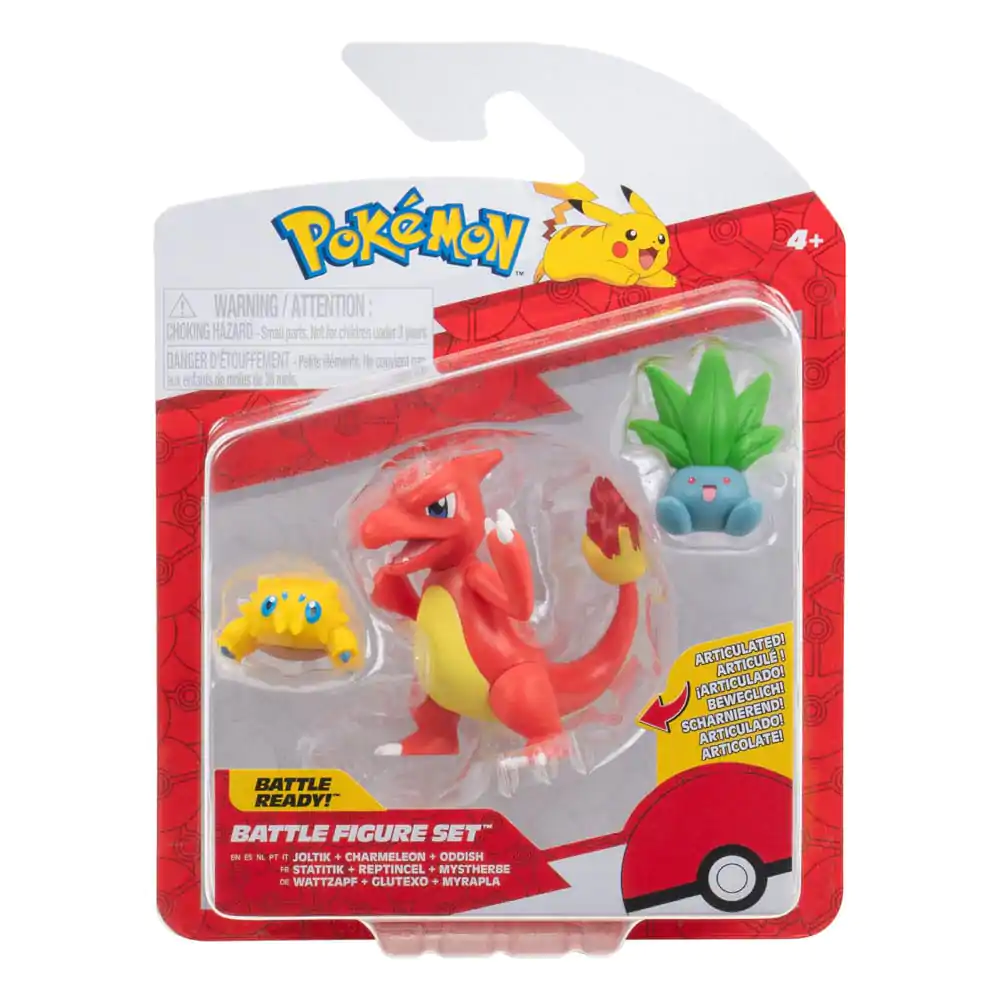 Pokémon First Partner Battle Figúrky Sada Figúrok 3-balenie Joltik, Oddish, Charmeleon produktová fotografia