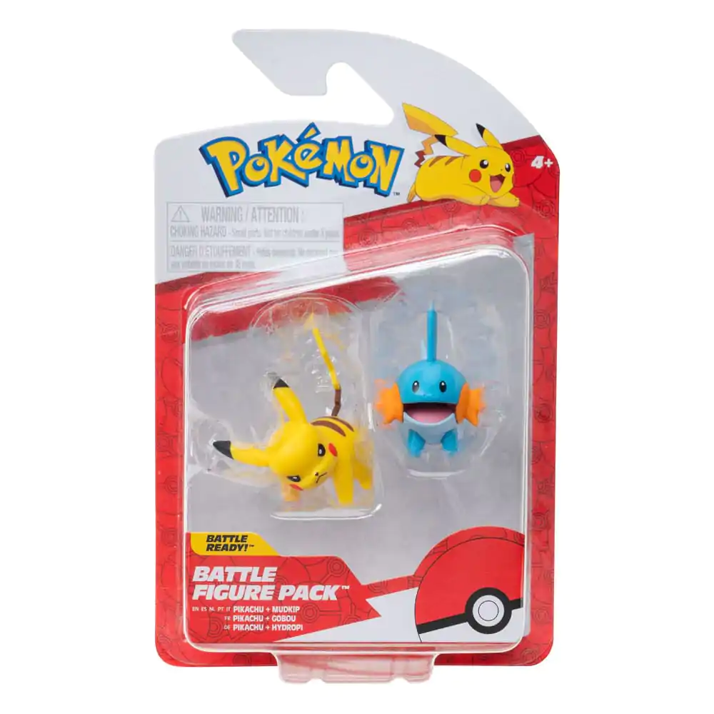 Pokémon First Partner Battle Figure Set Figurka 2-balenie Mudkip & Pikachu #4 termékfotó