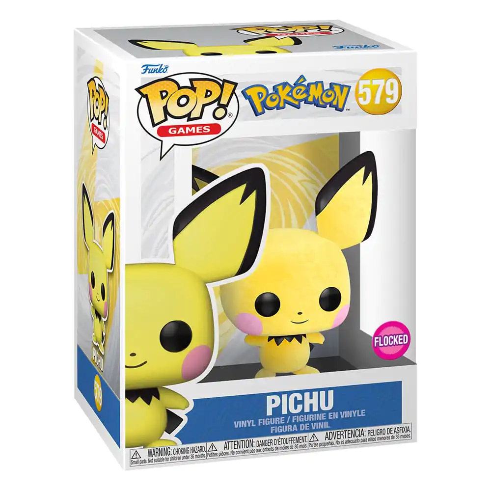 Pokemon Funko POP! Games Vinylová figúrka Pichu Flocked Exclusive 9 cm produktová fotografia