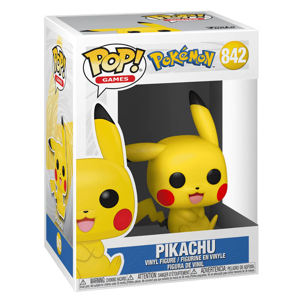 Pokémon Funko POP! Games vinylová figúrka Pikachu sediaci 9 cm produktová fotografia
