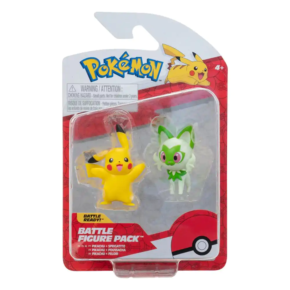 Pokémon Gen IX Battle Figure Pack Mini figúrka 2-balenie Pikachu & Sprigatito 5 cm produktová fotografia