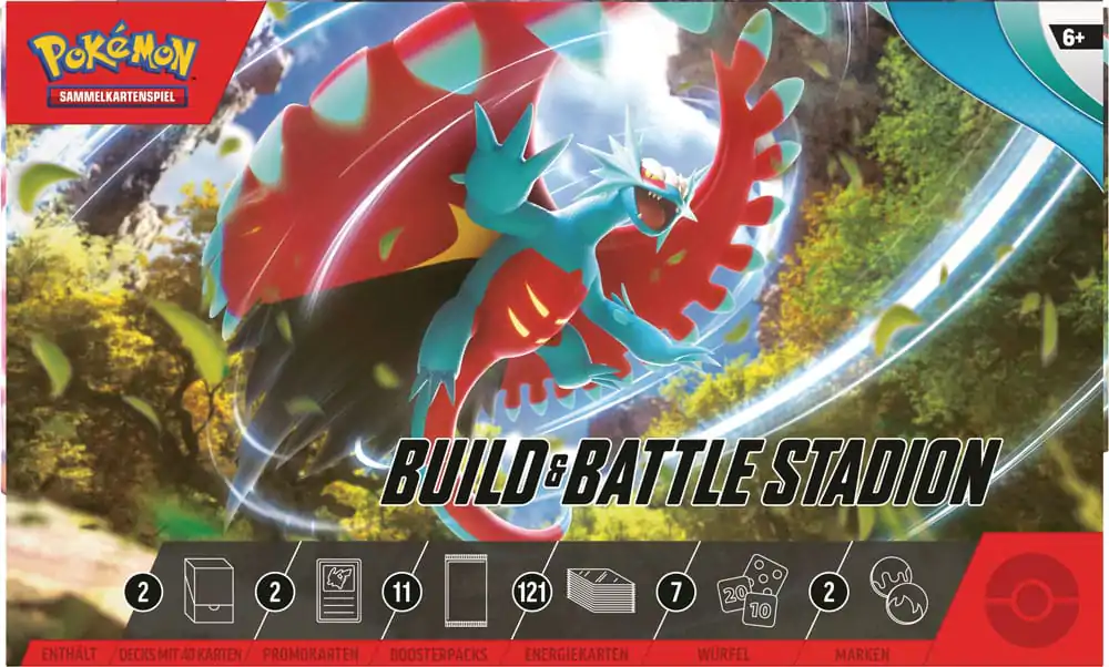 Pokémon KP04 Karmesin&Purpur Miraidon EX Build & Battle Stadium *Nemecká verzia* produktová fotografia