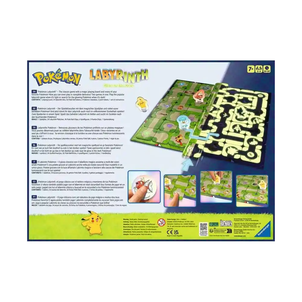 Spoločenská hra Pokémon Labyrinth Glow in the Dark termékfotó