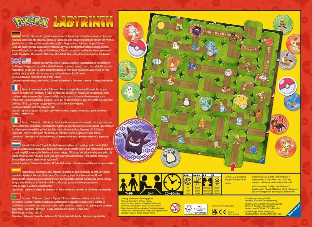 Pokémon Board Game Labyrint termékfotó