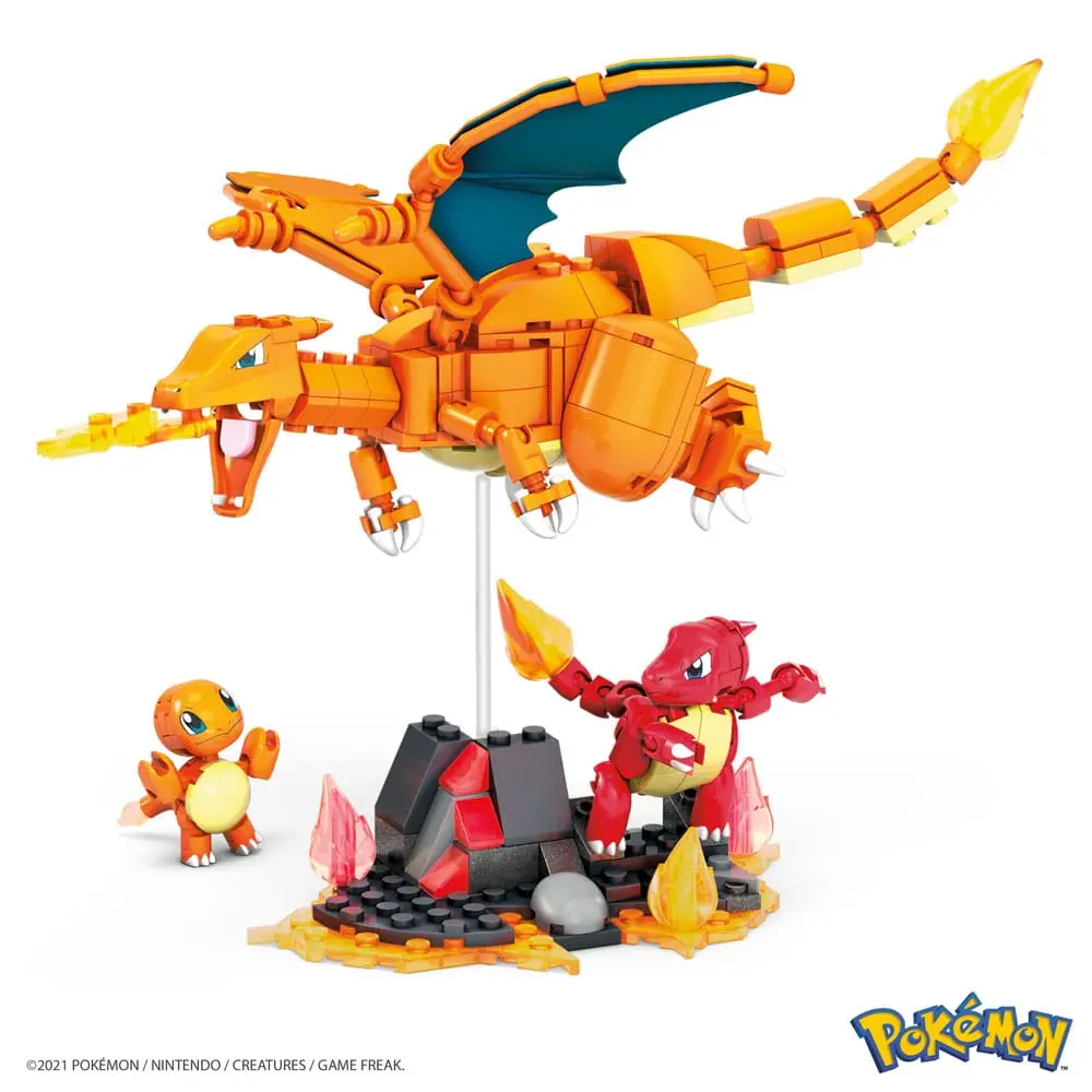 Pokémon Mega Construx Construction Set Charmander Evolution Set 3 figúrka termékfotó