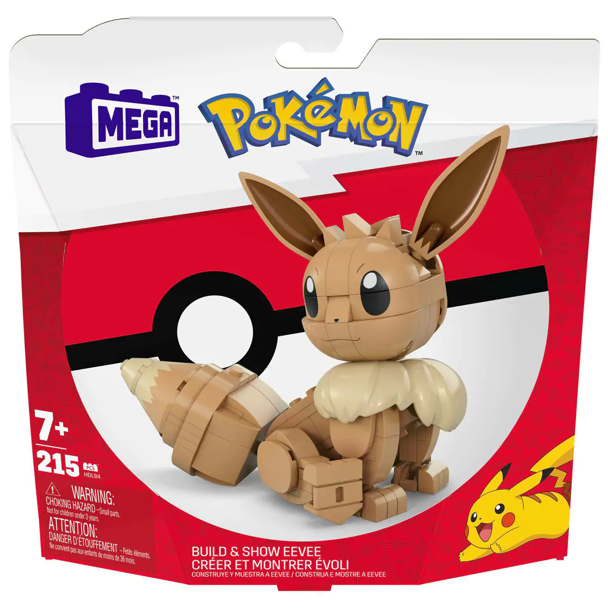 Pokémon Mega Construx stavebnica Build &amp; Show Eevee 13 cm termékfotó