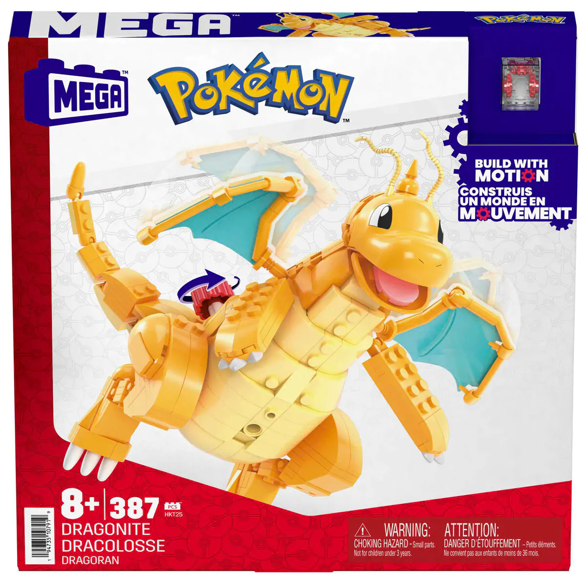 Pokémon Mega Construx Konštrukčná sada Dracik 19 cm termékfotó