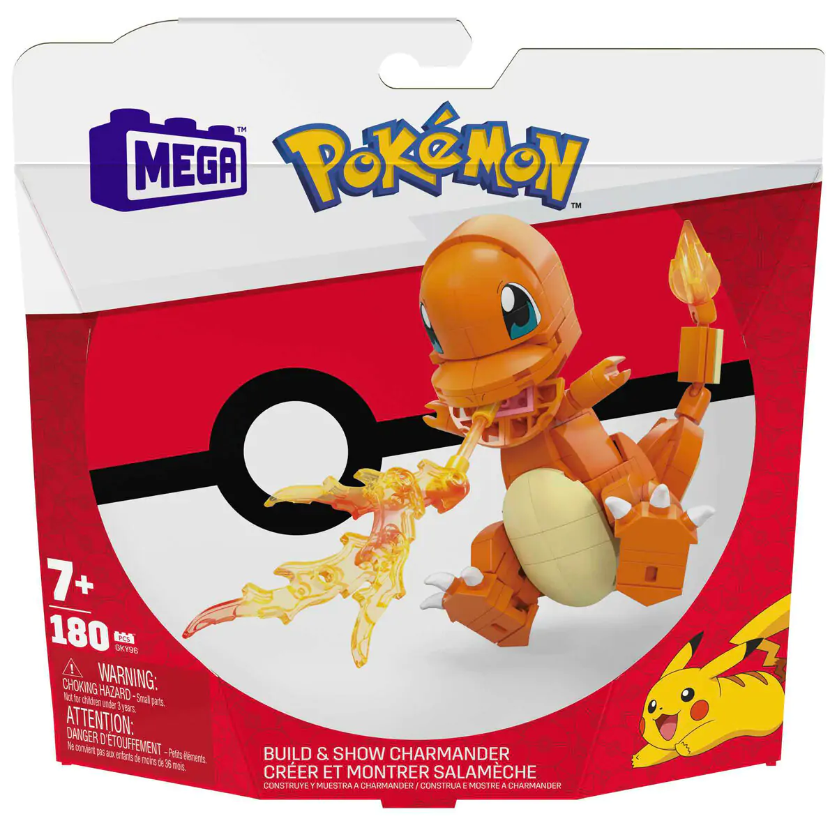 Pokémon Mega Construx Wonder Builders Construction Set Charmander 10 cm termékfotó