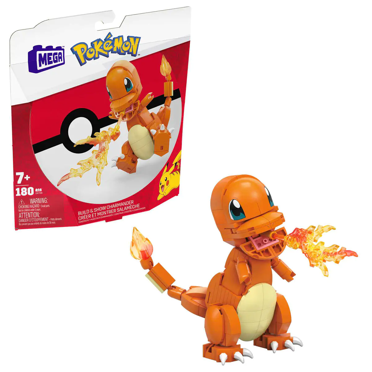 Pokémon Mega Construx Wonder Builders Construction Set Charmander 10 cm termékfotó