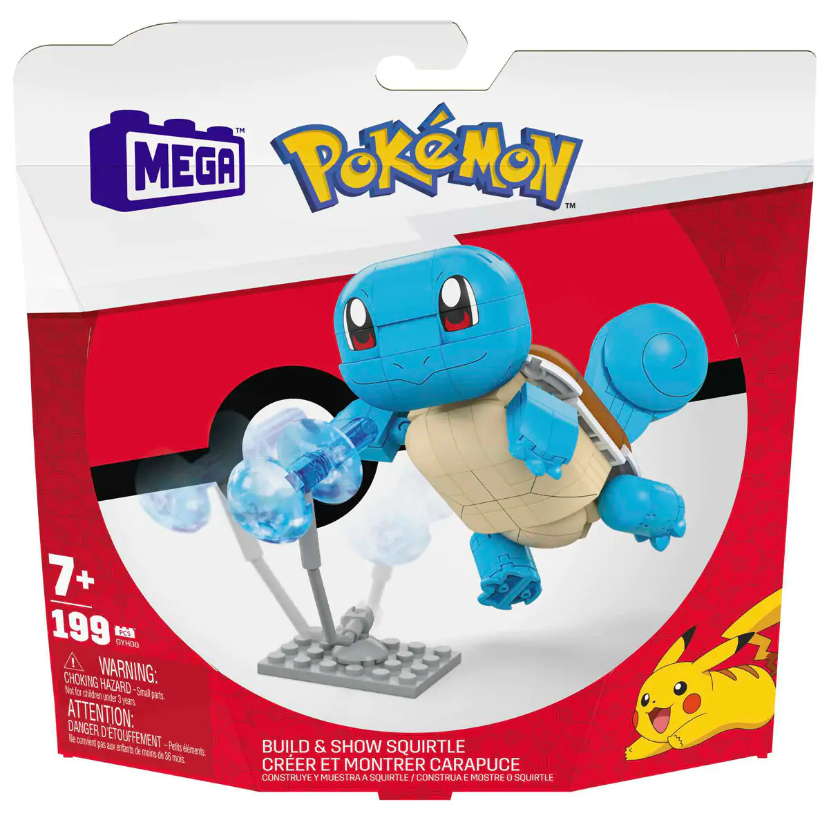 Pokémon Mega Construx Wonder Builders stavebná sada Squirtle 10 cm termékfotó