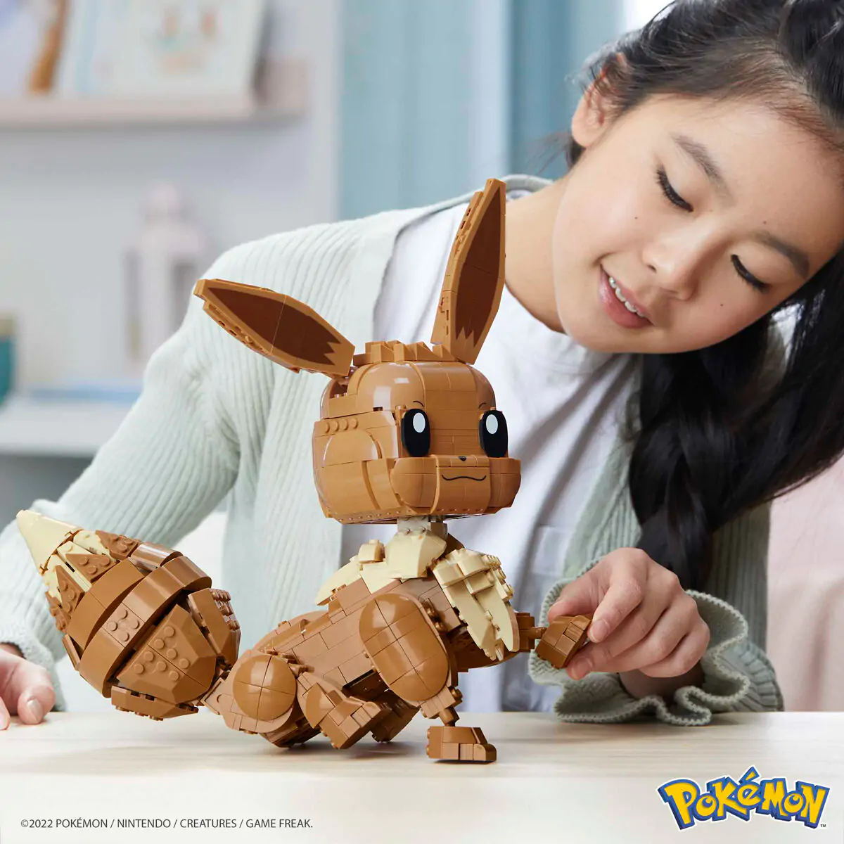 Pokémon Mega Construx Wonder Builders Construction Set Jumbo Eevee 29 cm termékfotó