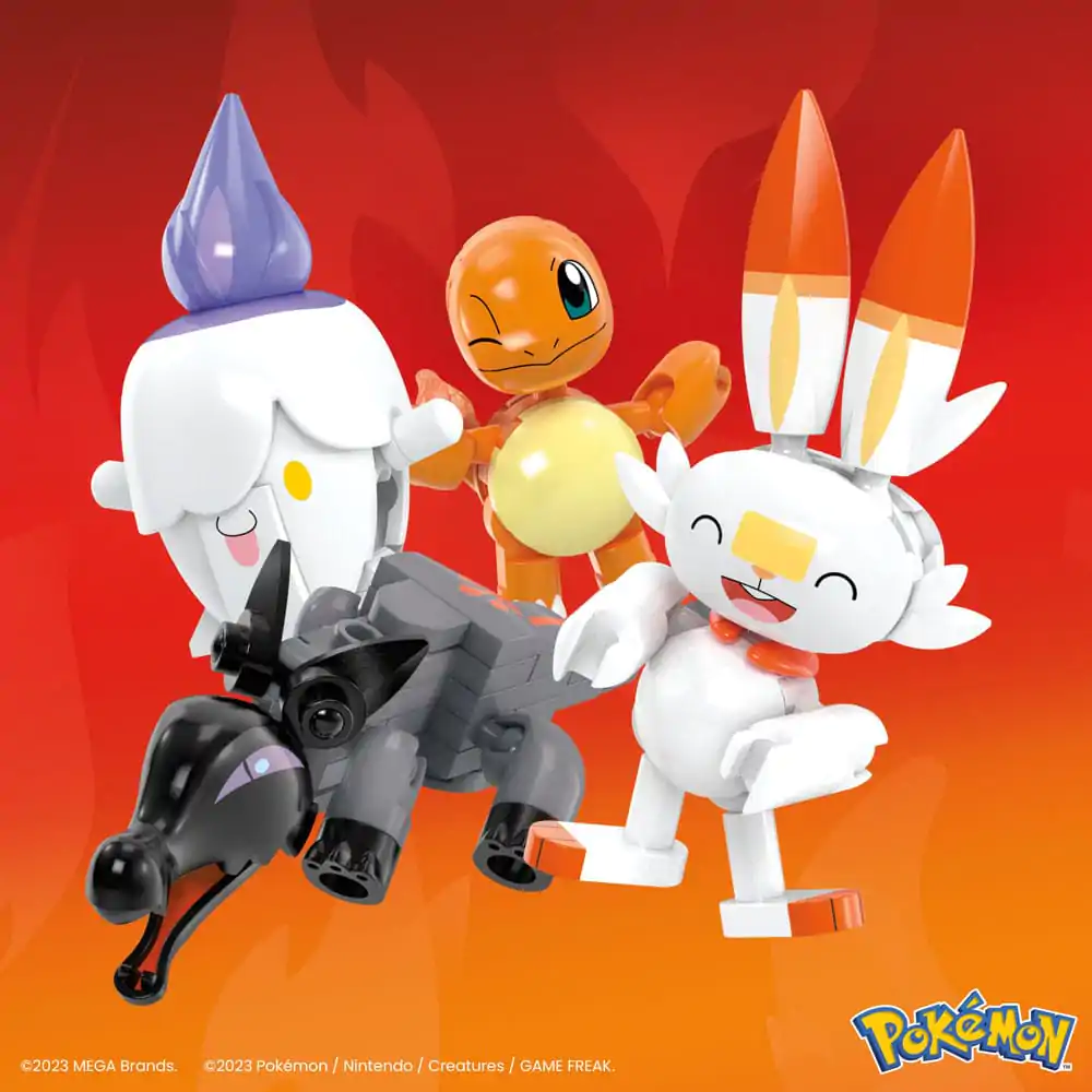 Pokémon MEGA Construction Set Fire-Type Trainer Team  - 25 cm termékfotó