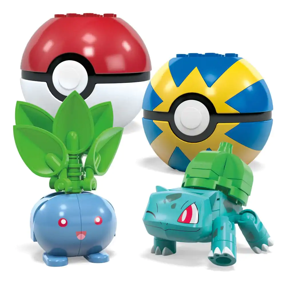 Pokémon MEGA Construction Set Grass-Type Trainer Team Building Toy Kit 858 kusov termékfotó