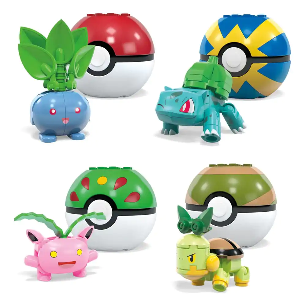 Pokémon MEGA Construction Set Grass-Type Trainer Team Building Toy Kit 858 kusov termékfotó