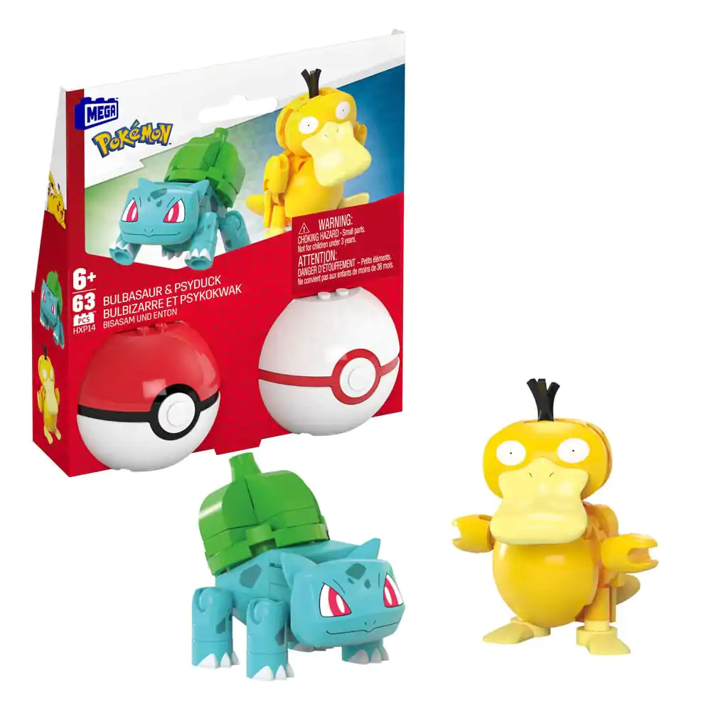 Pokémon MEGA stavebnice Poké Ball Collection: Bulbasaur &amp; Psyduck termékfotó