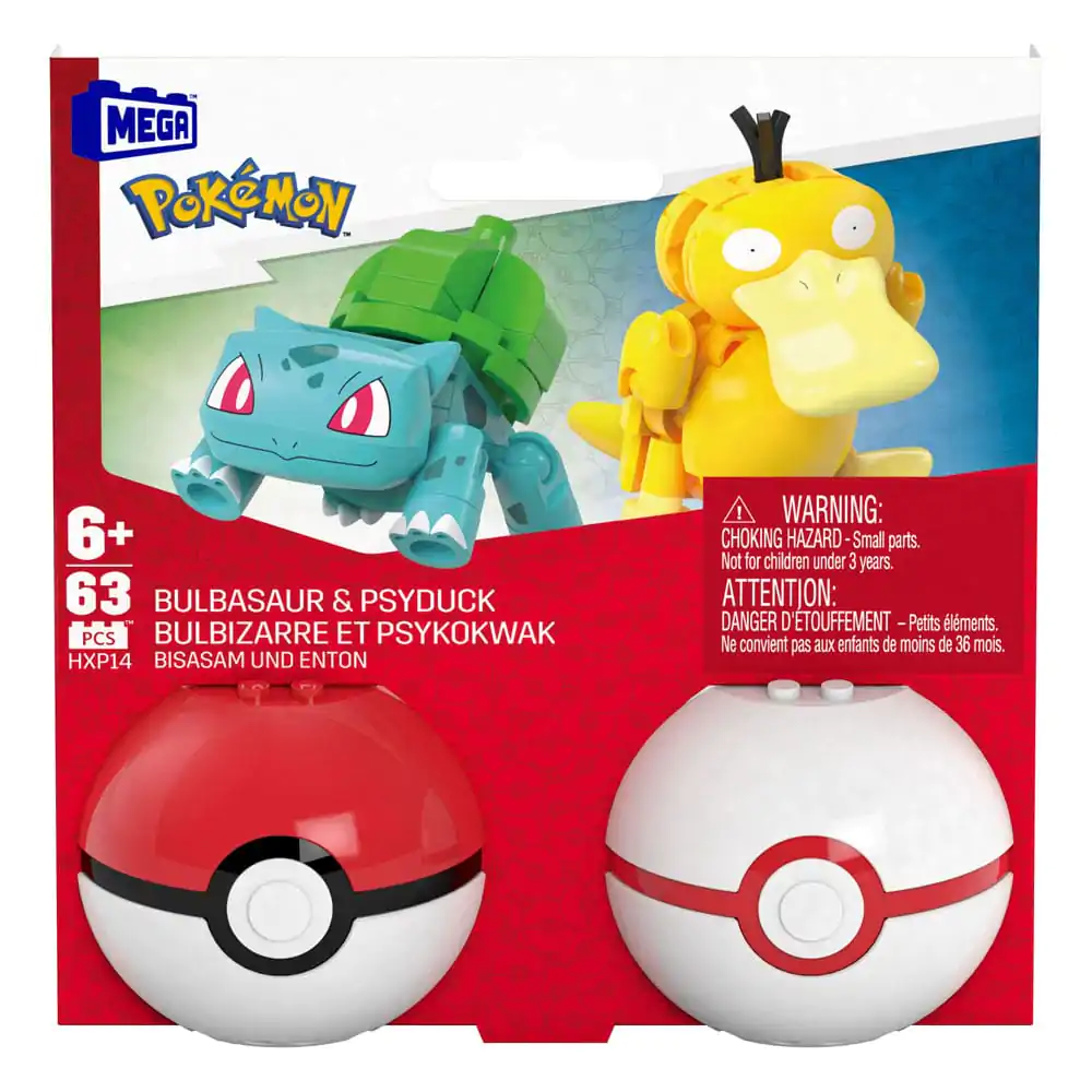 Pokémon MEGA stavebnice Poké Ball Collection: Bulbasaur &amp; Psyduck termékfotó