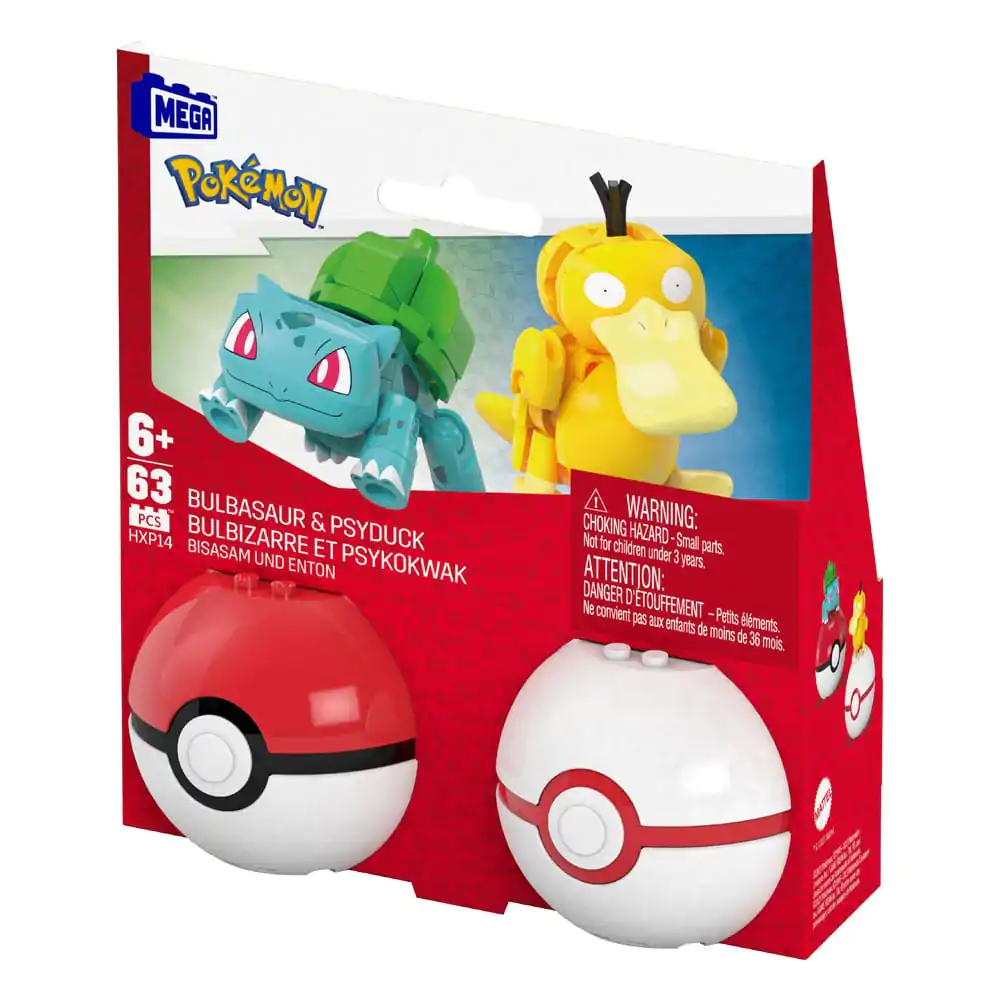 Pokémon MEGA stavebnice Poké Ball Collection: Bulbasaur &amp; Psyduck termékfotó