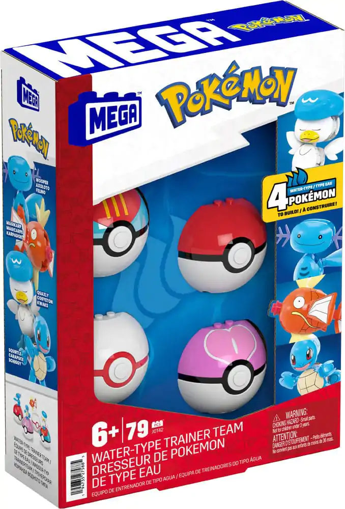 Pokémon MEGA Construction Set Water-Type Trainer Team Stavebnica produktová fotografia