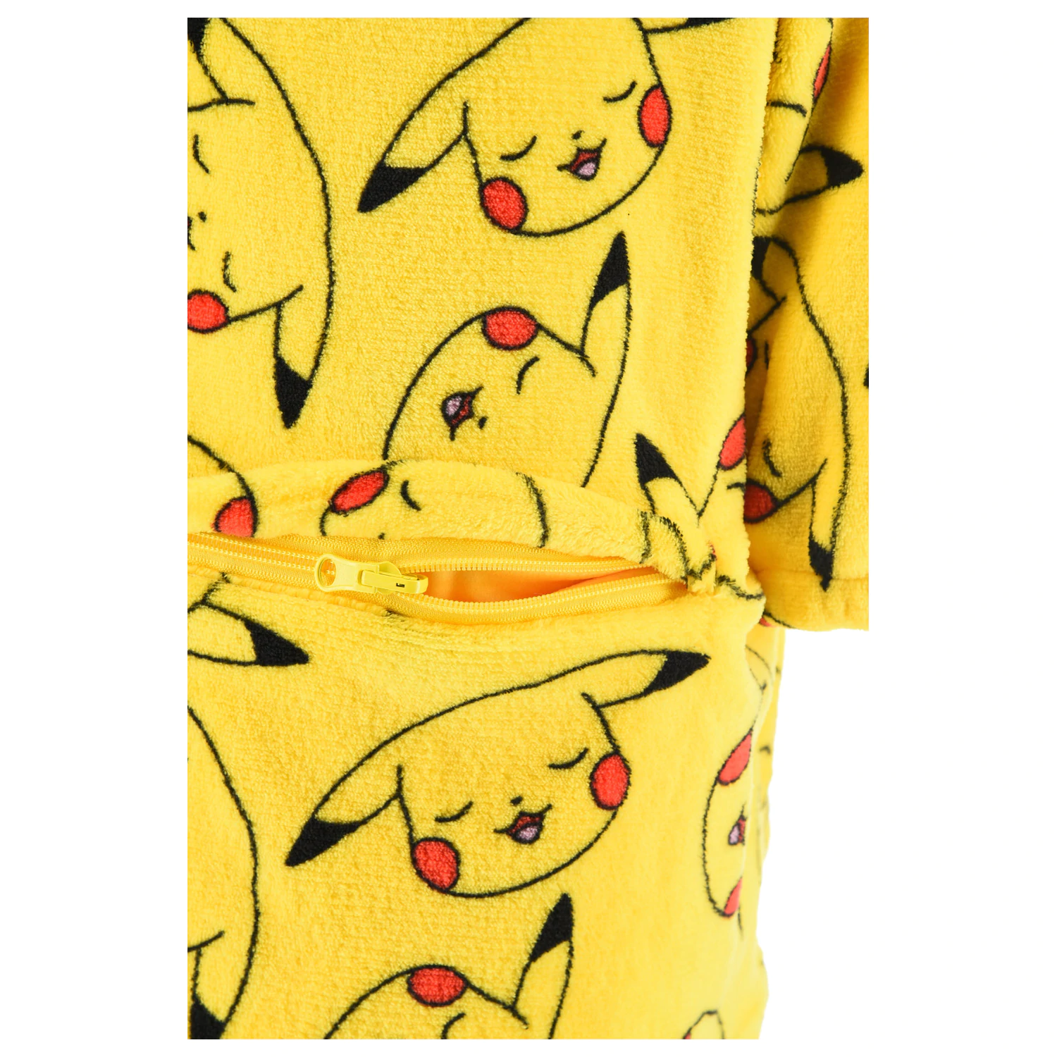Pokémon Pikachu nositeľná plyšová fleecová deka pončo 10 rokov / 140 cm produktová fotografia