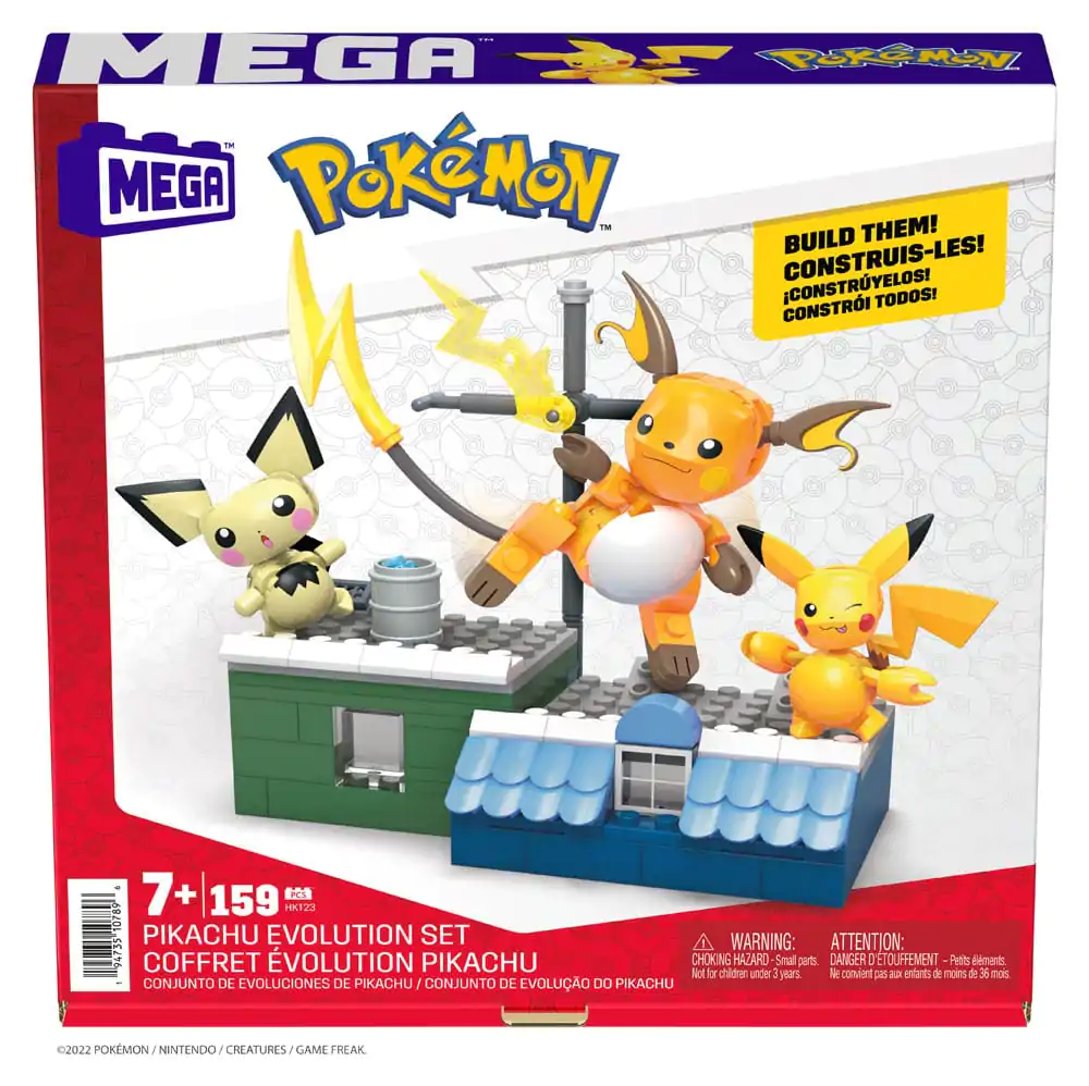 Pokémon MEGA Construction Set Pikachu Evolution Set termékfotó