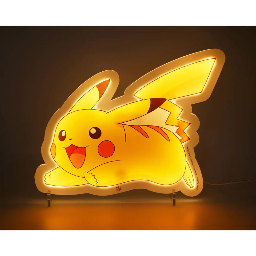 Pokémon LED stenska lampa svetlo Pikachu 22 cm termékfotó