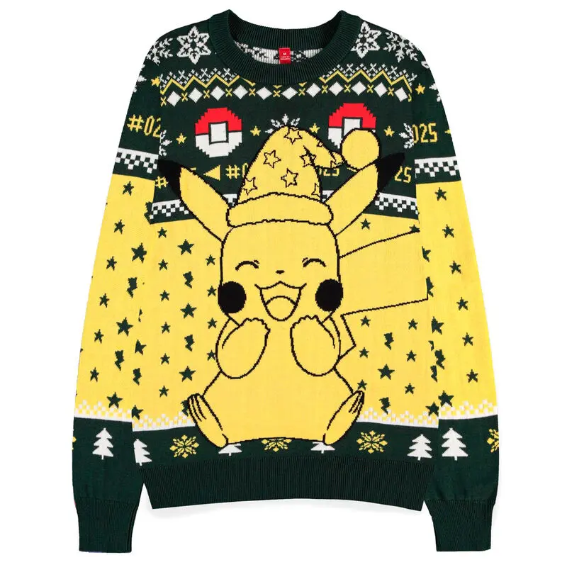 Pokémon Pikachu karácsonyi hoodie termékfotó