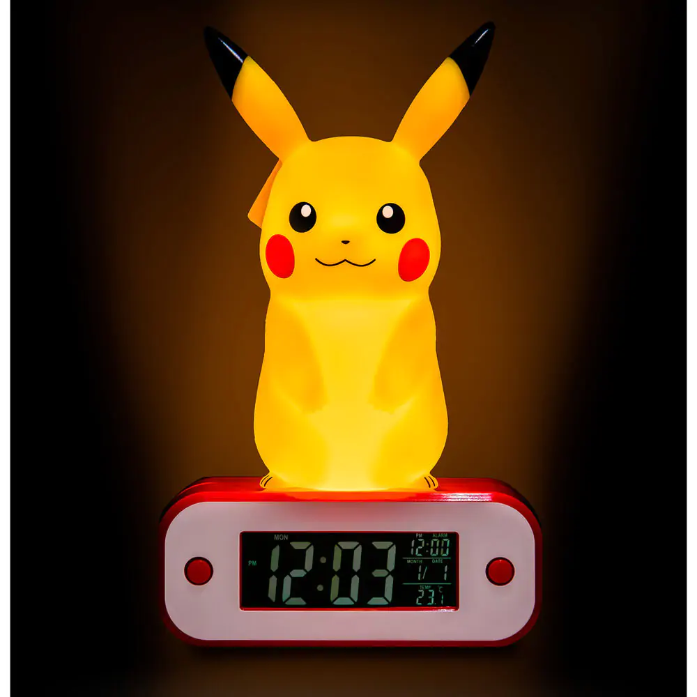 Budík Pokémon Light Pikachu 22 cm termékfotó