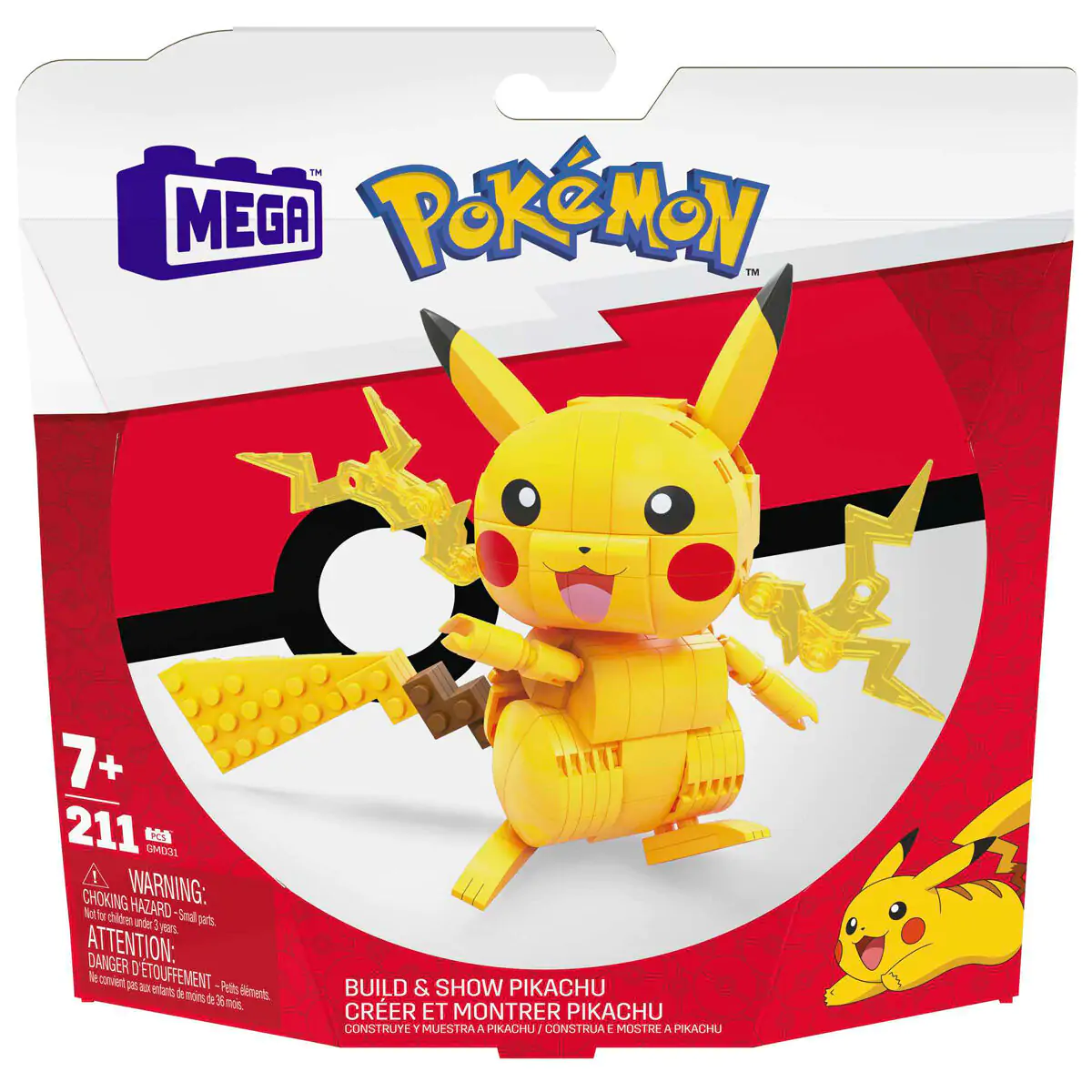 Pokémon Mega Construx Wonder Builders stavebnica Pikachu 10 cm termékfotó