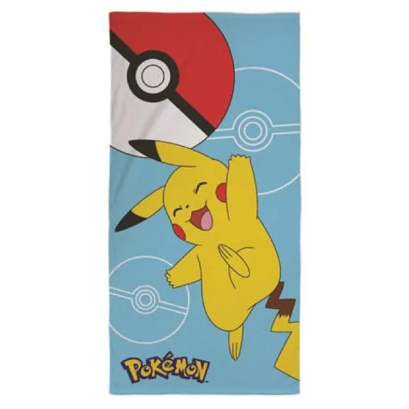 Pokemon Pikachu mikrovláknová plážová osuška produktová fotografia