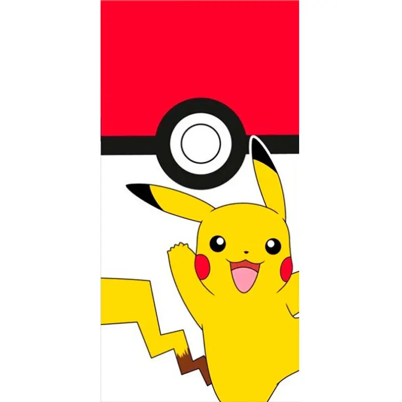 Plážová osuška Pokemon Pikachu Pokeball Bavlna termékfotó