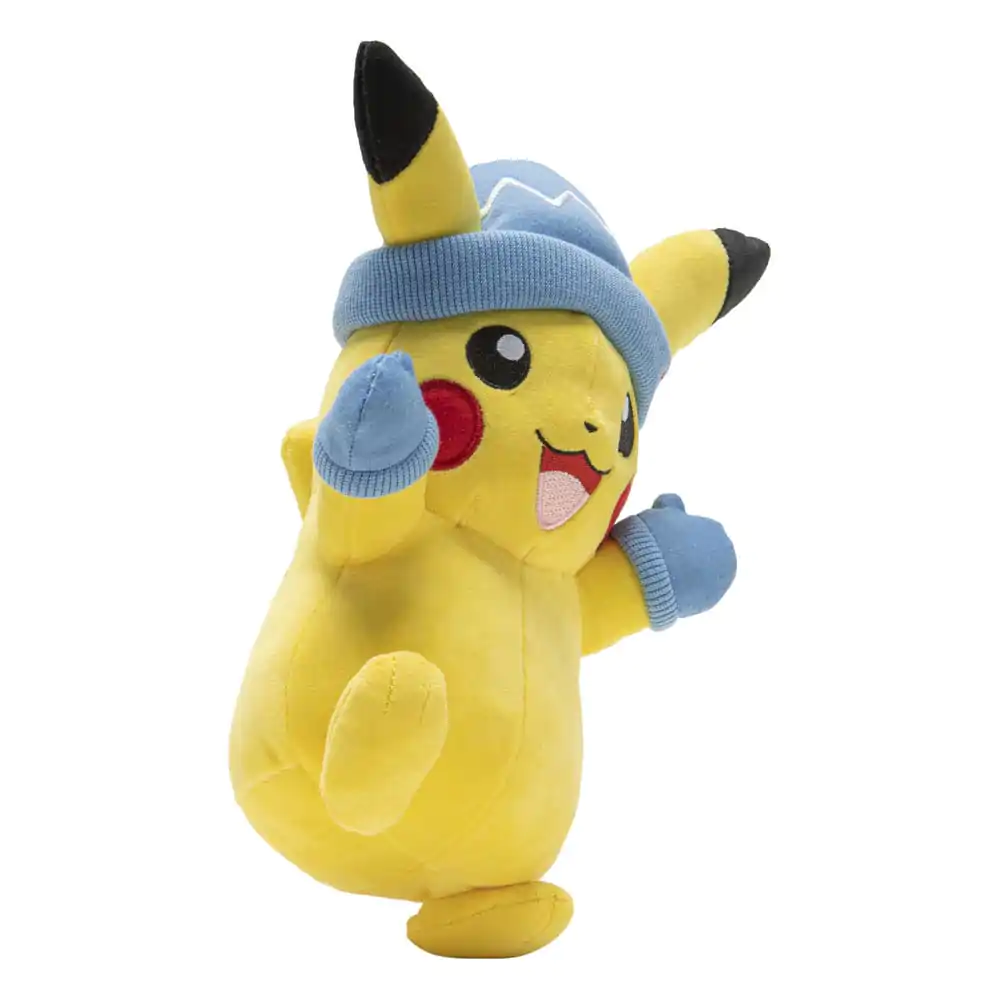 Pokémon Plyšová figúrka Pikachu so zimnou čiapkou a rukavicami 20 cm produktová fotografia