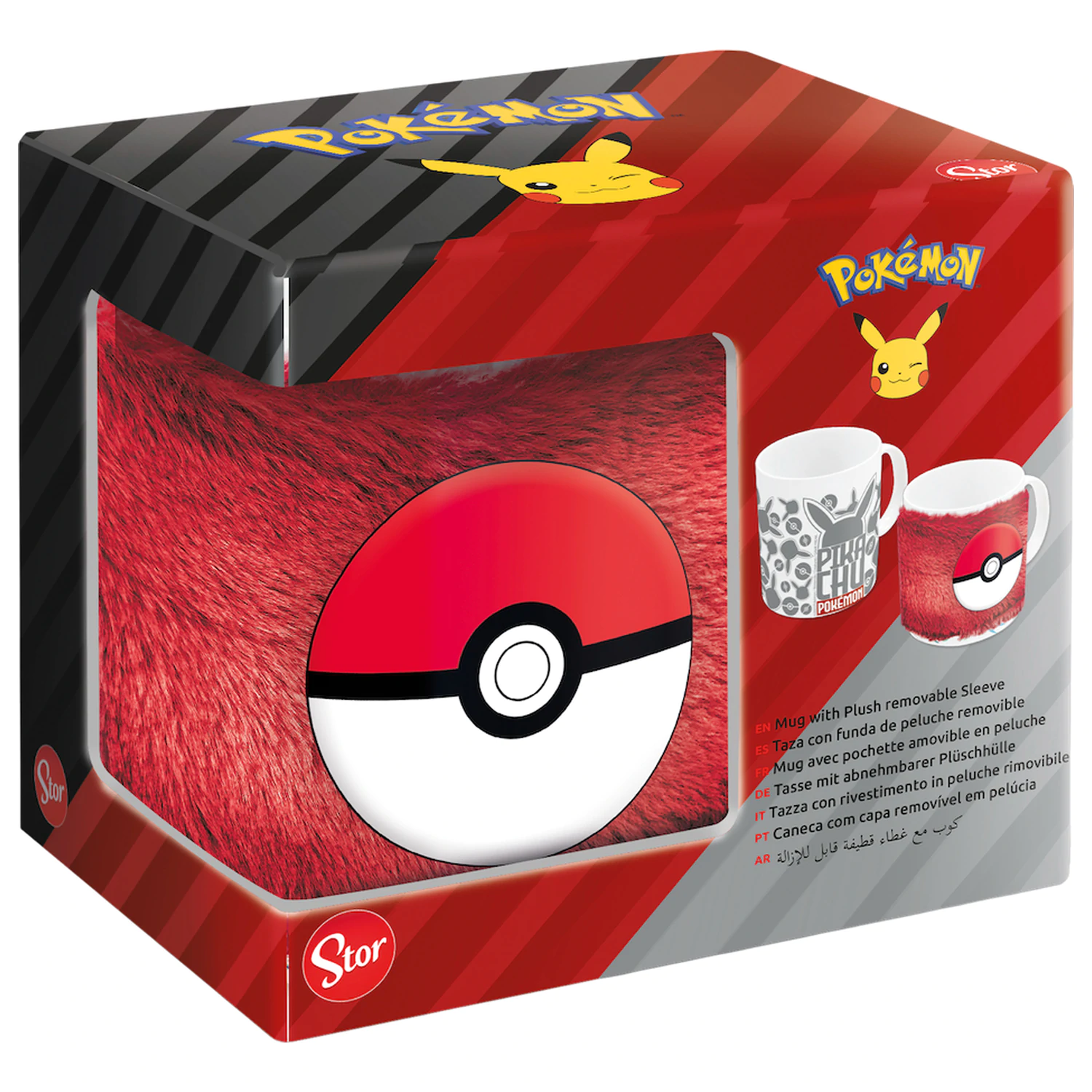 Pokémon Poké Ball plyšový rukáv na hrnček 325 ml produktová fotografia