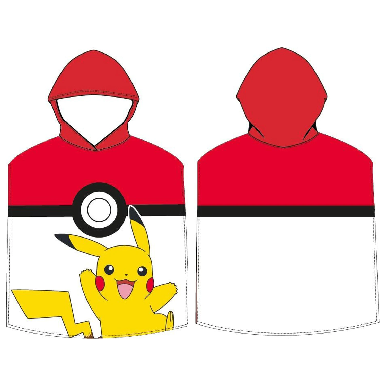 Pokémon Poké Ball plážová osuška pončo produktová fotografia