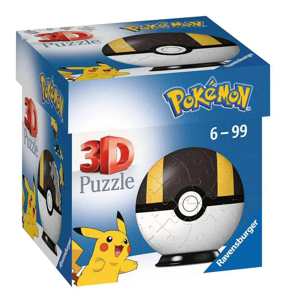 Pokémon 3D puzzle Pokéballs: Ultra Ball (54 kúskov) produktová fotografia