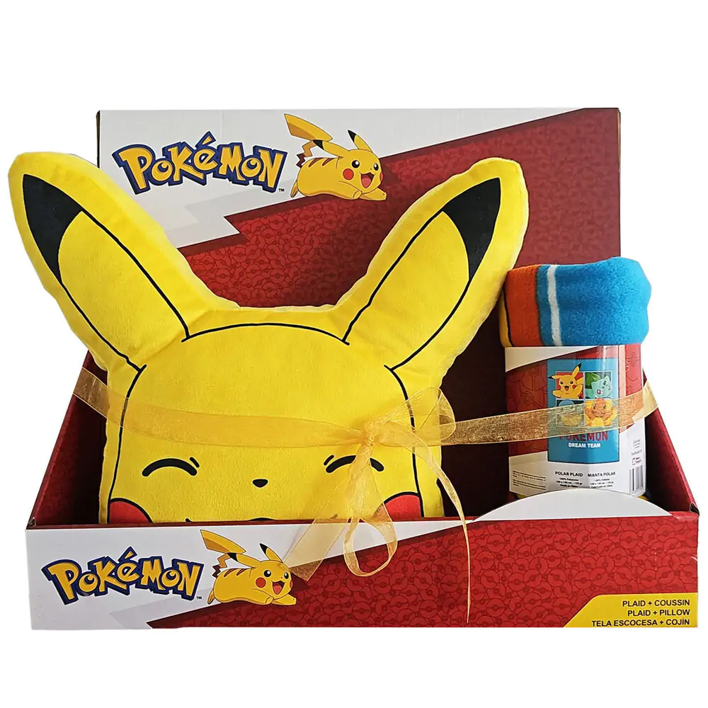 Pokémon hrubá deka + vankúš set termékfotó