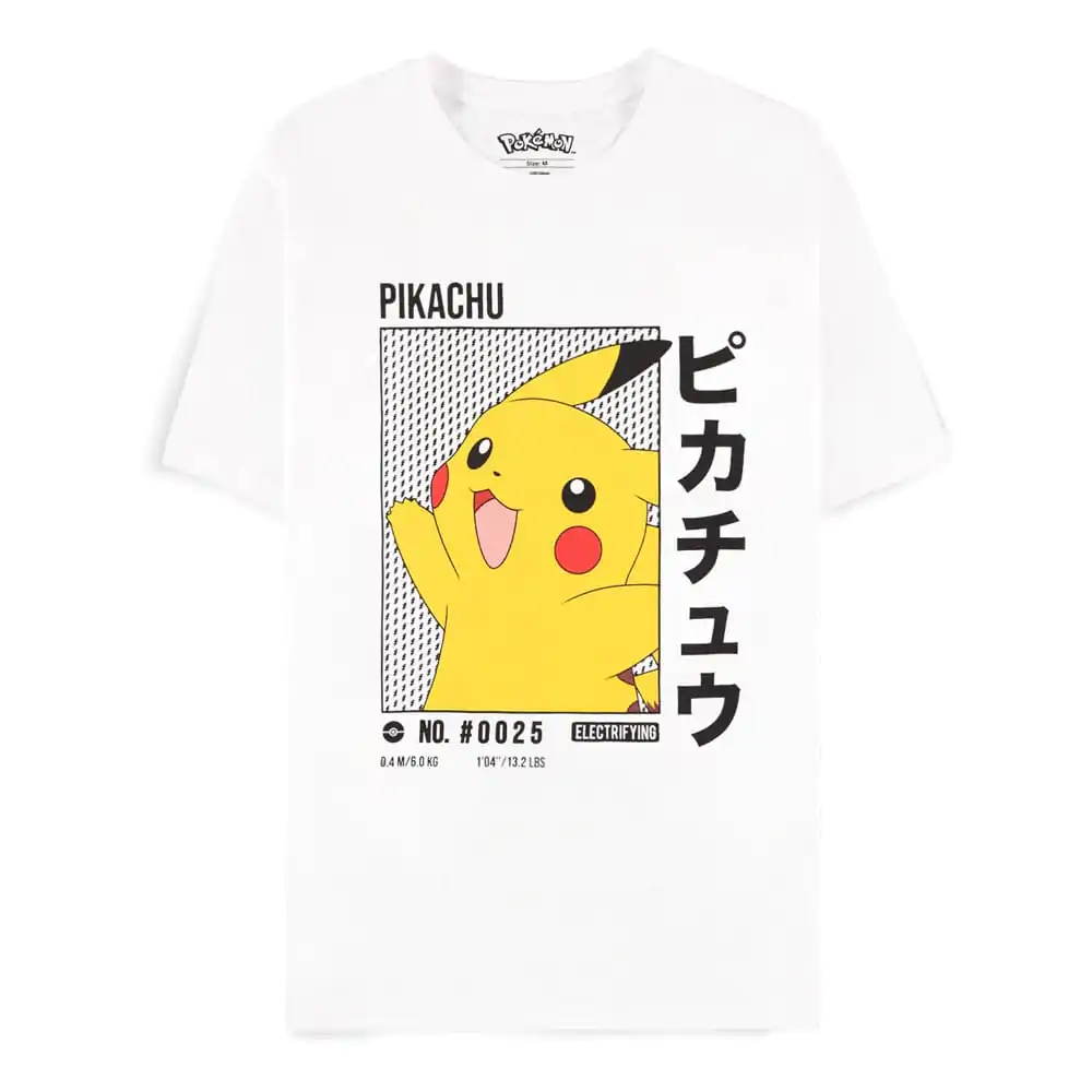 Pokemon biele tričko Pikachu produktová fotografia