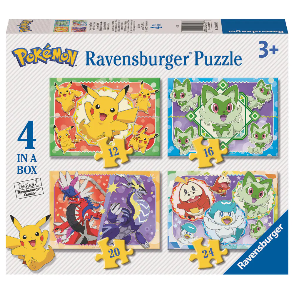 Pokemon puzzle 12-16-20-24 dielikov produktová fotografia
