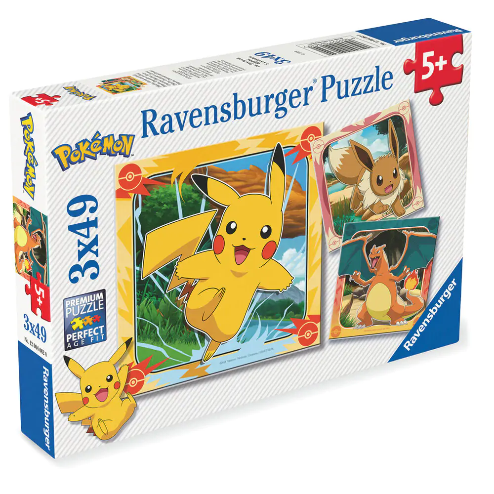 Pokemon puzzle 3 x 39 dielikov produktová fotografia