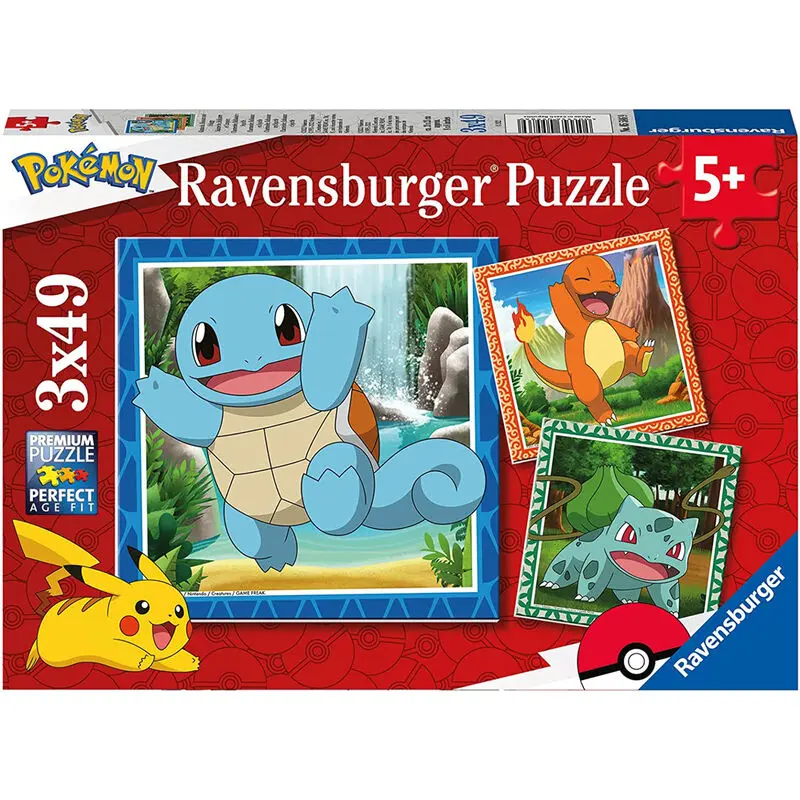 Pokemon puzzle 3x49ks produktová fotografia