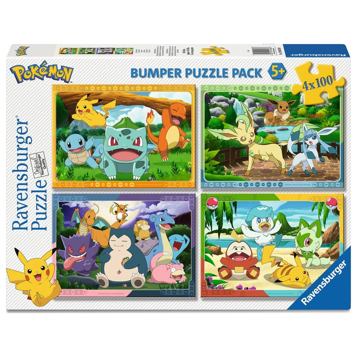 Pokemon puzzle 4x100 kusov produktová fotografia