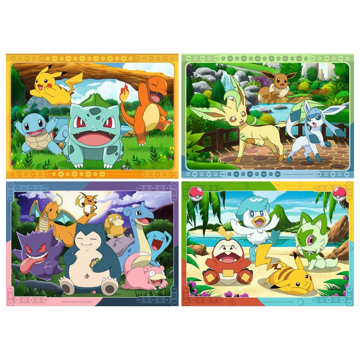 Pokemon puzzle 4x100 kusov produktová fotografia